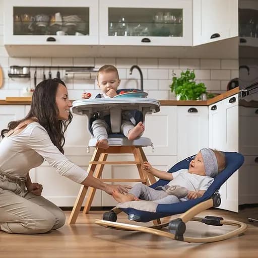 Шезлонг-качалка MoMi Lumiwood Grey - фото 8