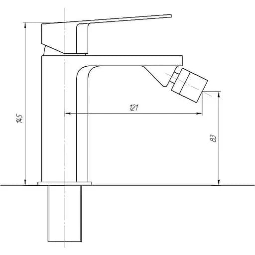 Смеситель для биде TOPAZ ODISS TO 18601-H52 - фото 4