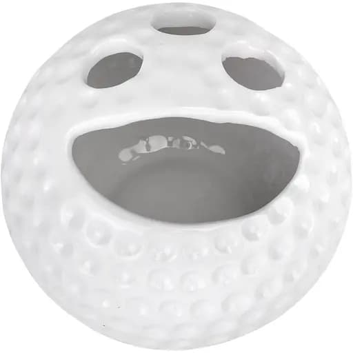 Набор аксессуаров для ванной No brand Гольф керамический белый 4 предмета 23x21x11 см - фото 4