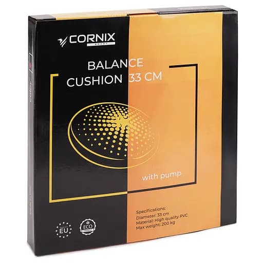 Балансировочная подушка-диск Cornix 33 см (сенсомоторная) массажная XR-0054 Blue - фото 5