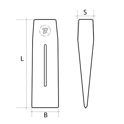 Клин для дерева Bradas 1500 гр KT-SK0150 - фото 4