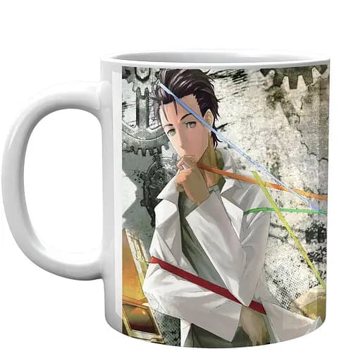 Кухоль GeekLand Steins Gate Брама Штейна Макісе Рінтаро SG 17 330 мл білий - фото 1