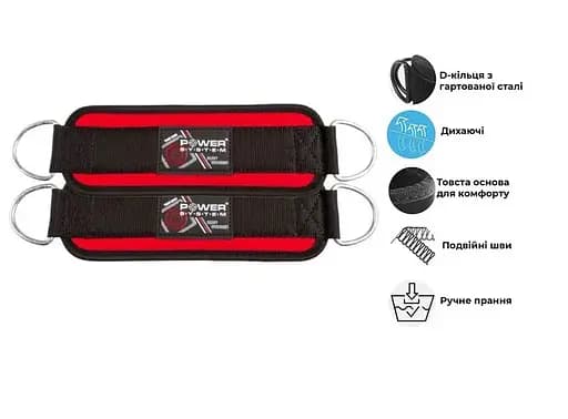 Манжета на лодыжку Power System PS-3450 Ankle Strap Gym Babe Pink (PS_3450_Pink) - фото 5