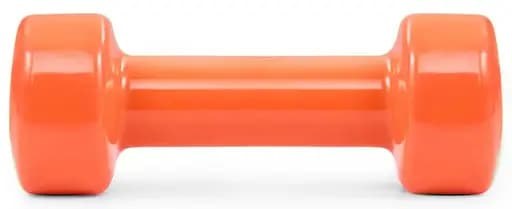 Гантель вінілова PowerPlay 4125 Achilles 4 кг Помаранчева 1 шт (PP_4125_4kg) - фото 2