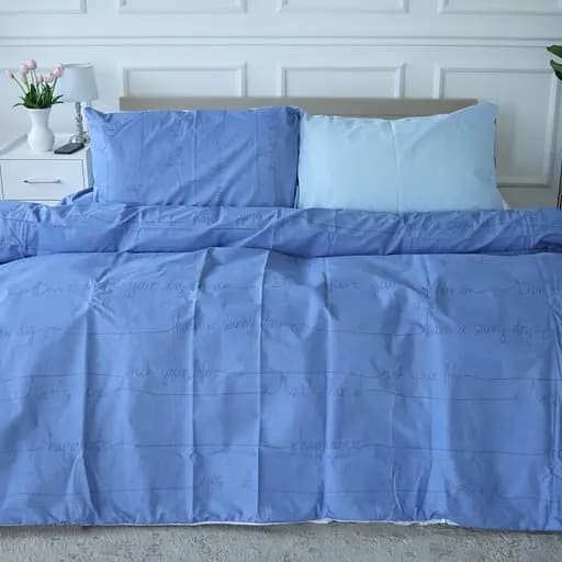 Простирадло MirSon Ranforce Elite 17-4745 Dreams 200x220 см блакитне (2200008931070) - фото 2