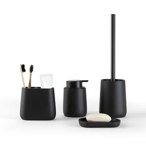 Набор аксессуаров для ванной комнаты My Home MVM-13 черный (MVM-MH-13 BLACK) - фото 2