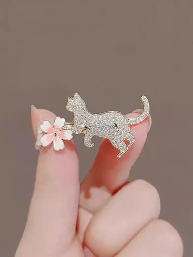 Брошь Котик с цветком (84946805) - фото 5