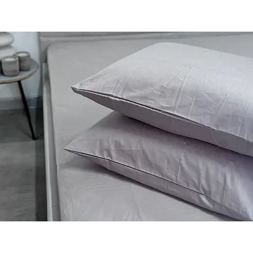 Наволочка Ecotton Chateau Grey сатин 50х70 см 2 шт. сіра (24737) - фото 1