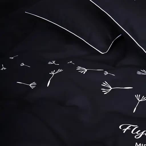 Простирадло MirSon Ranforce Elite 16-9000 Black Stone "Flying" 220x240 см чорне (2200008700676) - фото 3