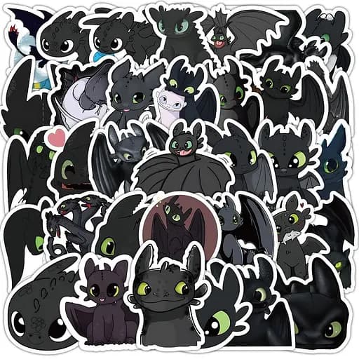 Стикерпак GeekLand How to Train Your Dragon 50 штук - фото 3