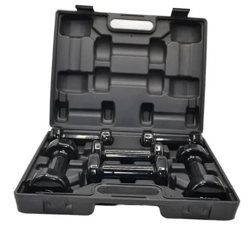 Набір гантелей в кейсі 9 кг. PowerPlay 4121 Fitness Dumbells (2 шт*1 кг, 2 шт*1,5 кг, 2 шт*2 кг) (PP_4121_9kg) - фото 4