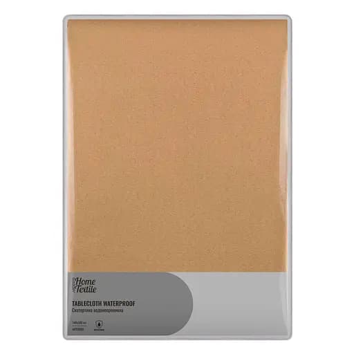 Скатертина Ardesto Waterproof 140х180см, 100% поліестер, бежевий (ART08WB) - фото 1