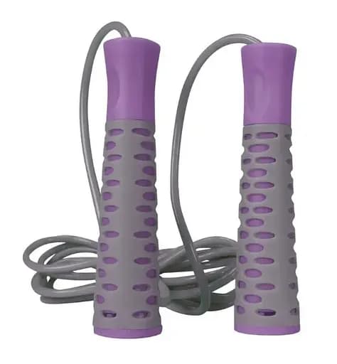 Скакалка PowerPlay 4206 Jump Rope PRO+ Серо-фиолетовая 2,75 м (PP_4206_Grey/Violet) - фото 2