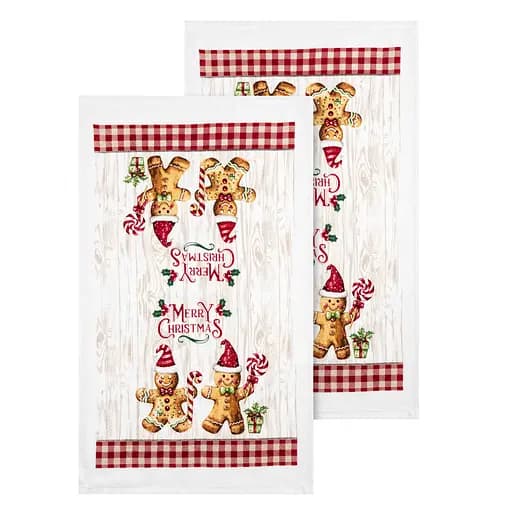Подарочный набор полотенец в коробке Ardesto Christmas Gingerbread 38х63см, 2шт, 100% хлопок (ART3863HGB) - фото 2