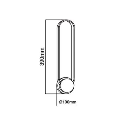 Настінний світлодіодний світильник Horoz Electric Always-W 12W чорний - фото 2
