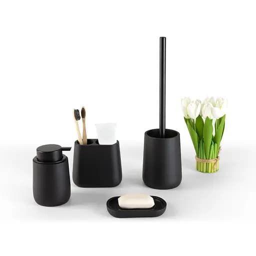 Набор аксессуаров для ванной комнаты My Home MVM-13 черный (MVM-MH-13 BLACK) - фото 3