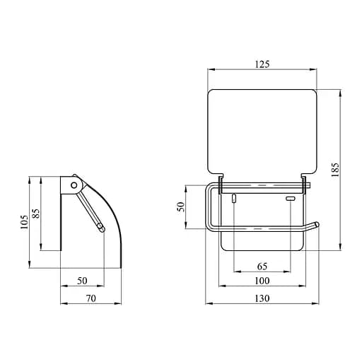 Тримач для туалетного паперу Kroner KRM Rizze - ACC302 (CV022903) - фото 3