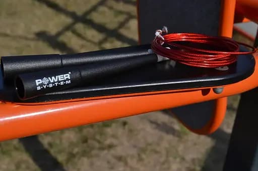 Скакалка скоростная Power System PS-4033 Crossfit Jump Rope Red 2,8м (PS-4033_Black-Red) - фото 5