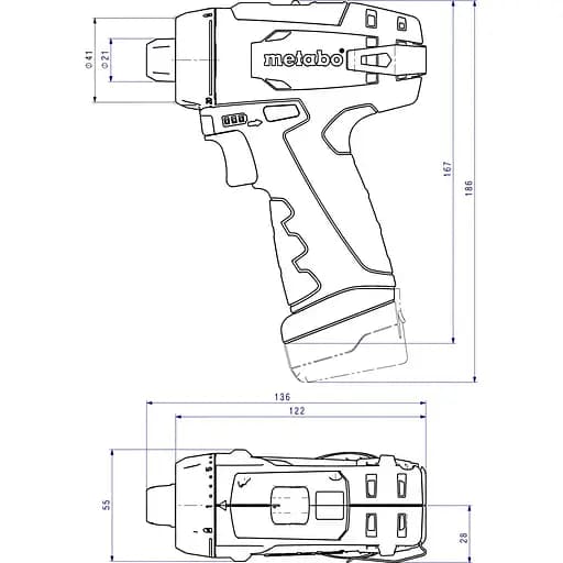 Дриль-шуруповерт Metabo PowerMaxx BS Basic (600080500) [135542] - фото 6
