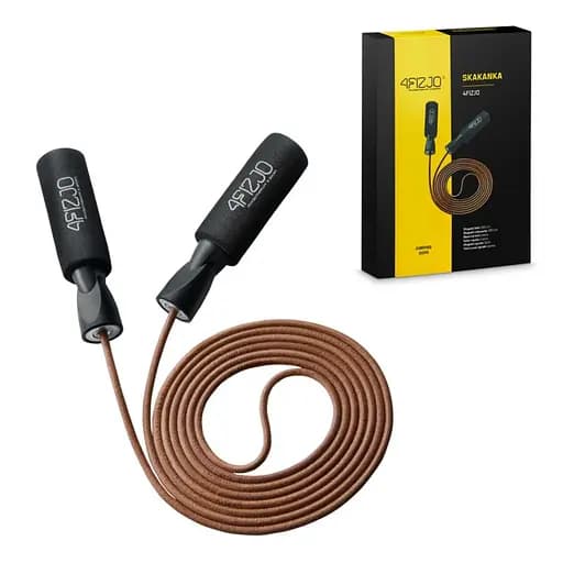 Скакалка 4FIZJO кожаная для бокса 4FJ1172 (P-5907222931172) - фото 3