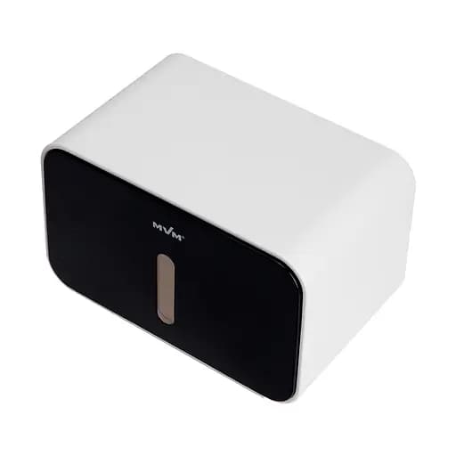 Держатель для туалетной бумаги МВМ My Home BP-15 клейкий, белый с черным (BP-15 WHITE/BLACK) - фото 2