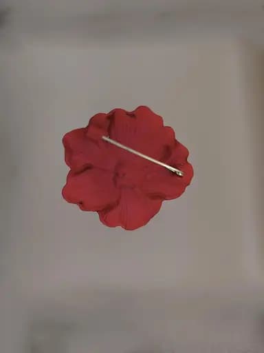 Брошь Красный цветок (84946872) - фото 2