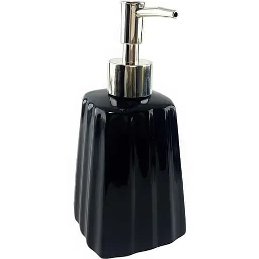 Набор аксессуаров для ванной комнаты No brand керамический черный 4 предмета 29x20.5x10 см - фото 2