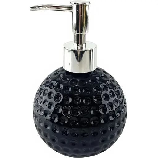 Набор аксессуаров для ванной комнаты No brand Гольф керамический черный 4 предмета 23x21x11 см - фото 4