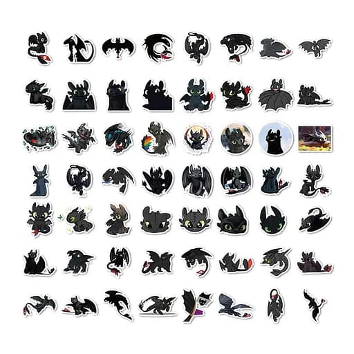 Стикерпак GeekLand How to Train Your Dragon 50 штук - фото 4