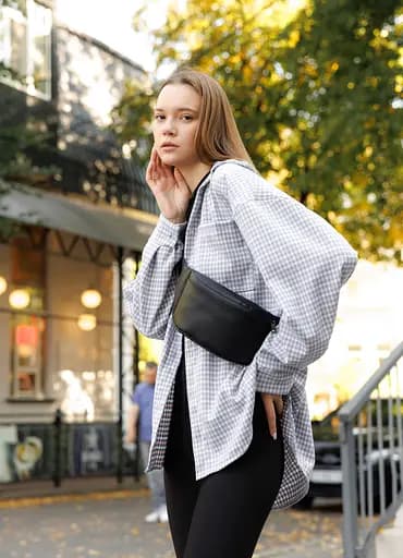 Поясная сумка бананка Sambag Tirso MSO черный 31 х 12 х 5 см (80119001) - фото 5