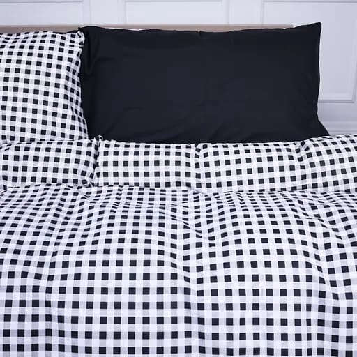 Простирадло MirSon Ranforce Elite 17-4764 Sassari 220x240 см чорне (2200008942960) - фото 3