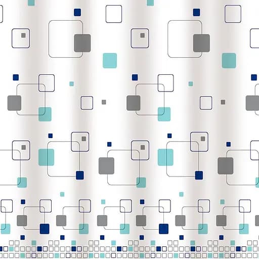 Шторка для ванной Werk Веселая геометрия Peva 180х180 см WK-10007 (126315) - фото 2