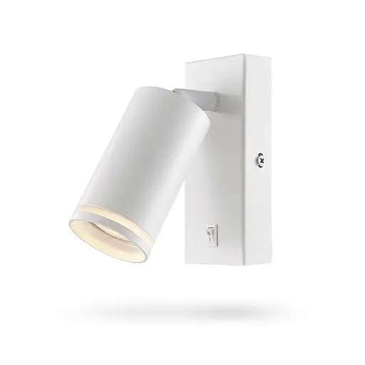 Світильник Videx SPF05E під лампу GU10 з кнопкою настінний білий (VL-SPF05E-W) - фото 2