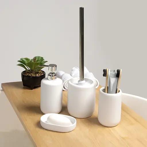 Набор аксессуаров для ванной комнаты МВМ My Home MVM-24 белый (MVM-MH-23 WHITE) - фото 6