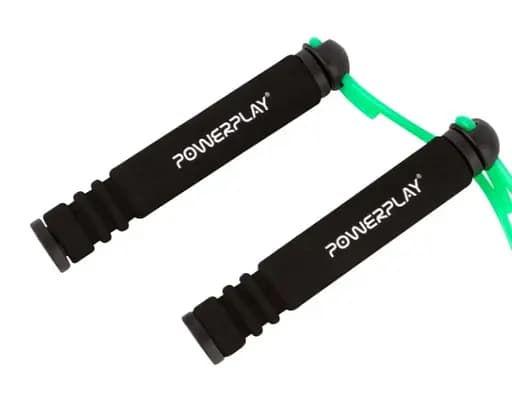 Скакалка PowerPlay 4205 Classic Plus Jump Rope Зеленая 2,7м (PP_4205_Green) - фото 3