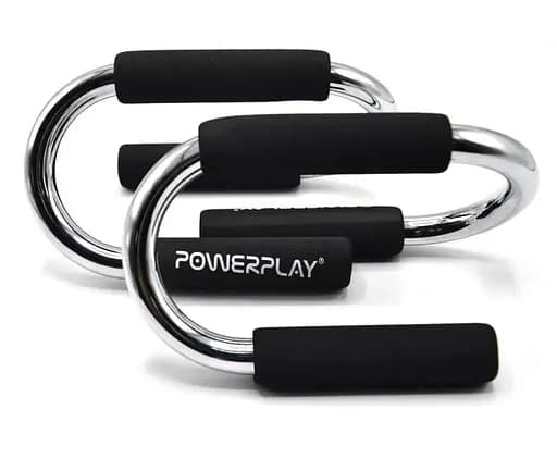 Упоры для отжиманий PowerPlay 4318 Push-Up Bars Stell металлические (S-образные) (PP_4318) - фото 2