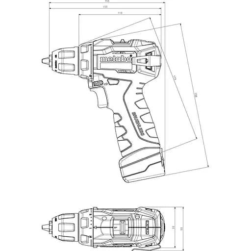 Дриль-шуруповерт Metabo PowerMaxx BS BL (601721500) [119775] - фото 3