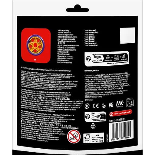 Конструктор LEGO Super Mario Mario Kart Toad (Pit Crew) 39 деталей (30702) - фото 5