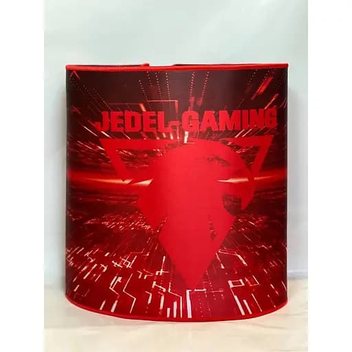 Ігрова поверхня Jedel MP-07 геймерський килимок для мишки для ПК/ноутбука 70x30 см чорний/червоний - фото 5