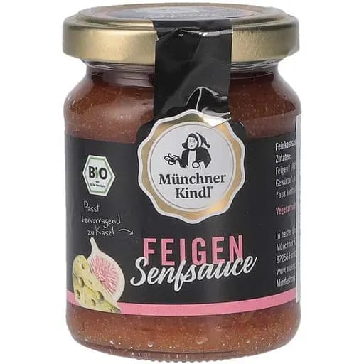 Мостарда Munchner Kindl с инжиром, органическая, 125 мл - фото 1