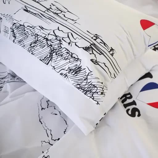 Простирадло MirSon Бязь 17-4743 Paris 150х220 см біле (2200008929763) - фото 4