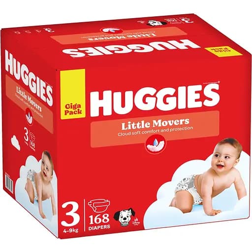 Уценка. Подгузники Huggies Little Movers Giga 3 (4-9 кг) 168 шт. - фото 2
