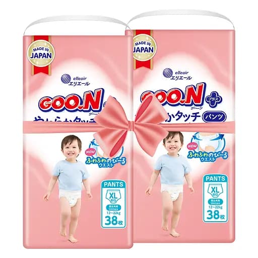 Трусики-подгузники GOO.N Plus для детей 12-20 кг XL 76 шт. - фото 1