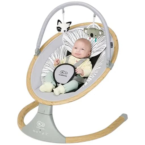Заколисуючий центр Kinderkraft LUMI Wooden Grey - фото 3