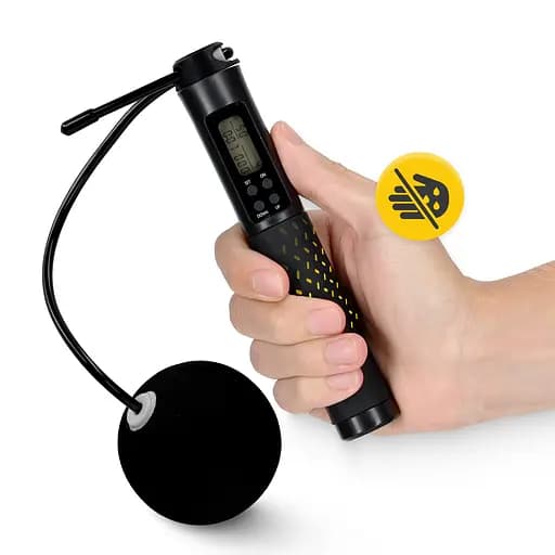 Скакалка со счетчиком 4FIZJO 2 в 1 проводная/беспроводная Black (P-5905973402200) - фото 7