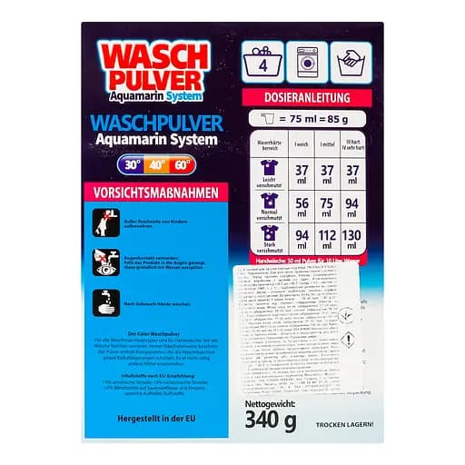 Стиральный порошок Wasch Pulver Color для цветных вещей 340 г (041-1062) - фото 4