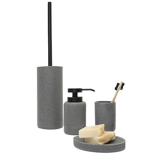 Комплект аксессуаров для санузла МВМ My Home London серый (MVM-MH-44 GRAY) - фото 1