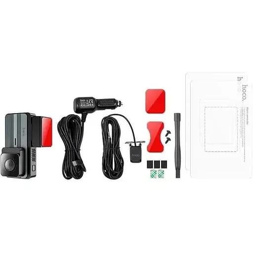 Видеорегистратор Hoco DV12 комплект со второй задней камерой + 2K GPS WiFi - фото 2