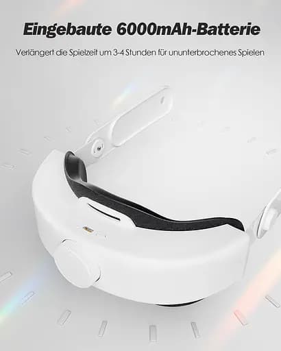 Ремінець SUPERUS Elite з акумулятором для Meta Quest 3S/Quest 3 - Ремінець для голови з акумулятором з навушниками для аксесуарів - фото 3