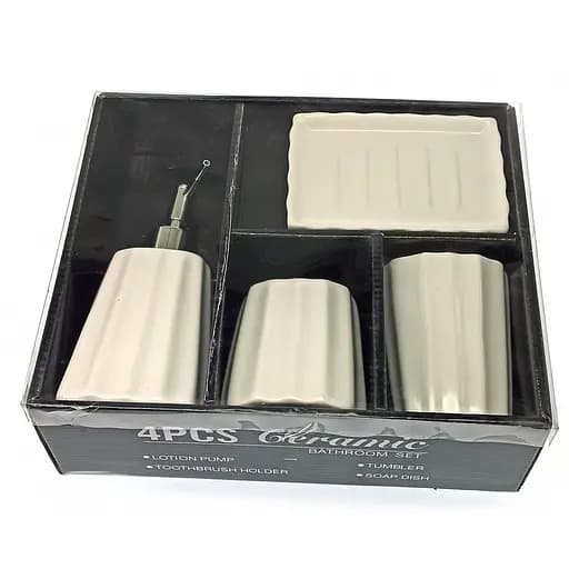 Набор для ванной керамический вертикаль 29х20.5х10 см - фото 2